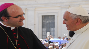El Papa Francisco con el Obispo José Ignacio Munilla