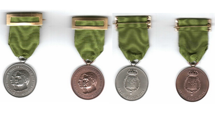 Medalla conmemorativa del II Simposio de Historia del Carlismo en Avià y Berga
