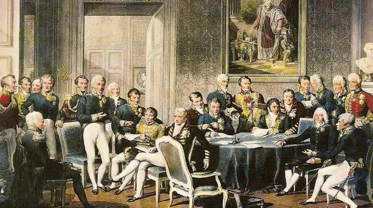 En el Congreso de Viena se trato de poner freno a los avances revolucionarios.