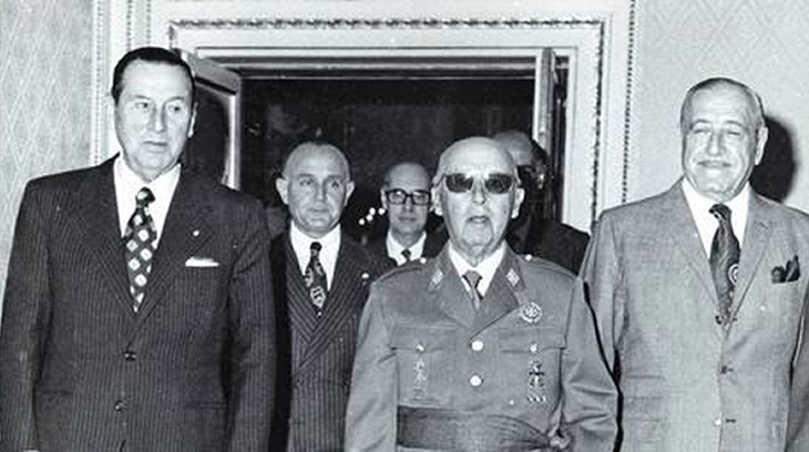 Perón con el Generalísimo Franco